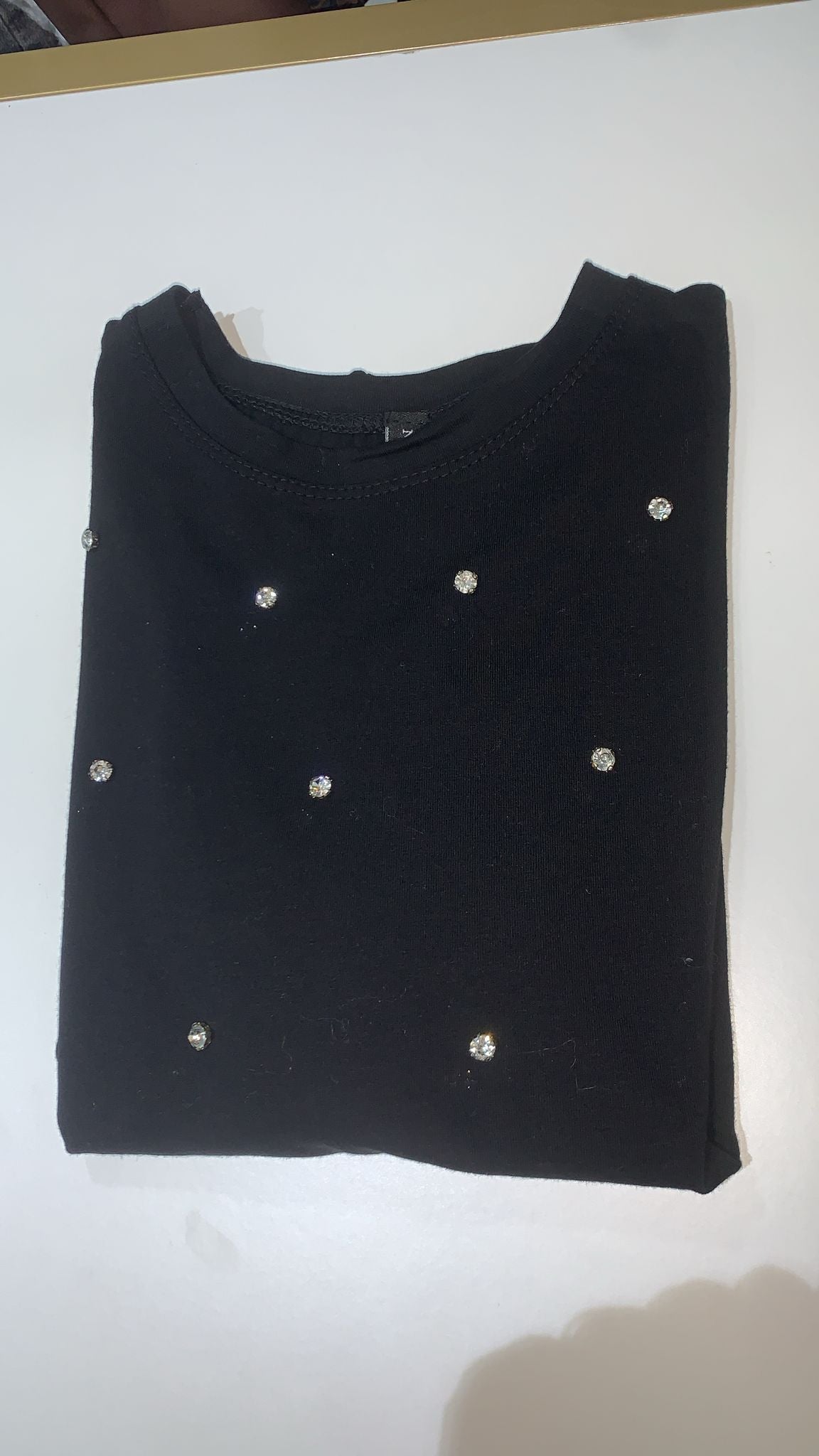 Shirt con strass
