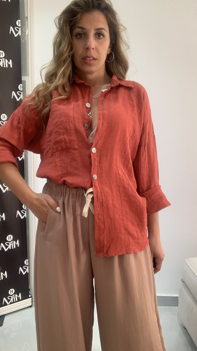 Camicia puro lino