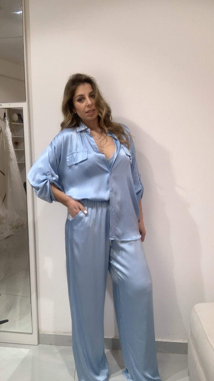 Pantalone a palazzo con coulisse