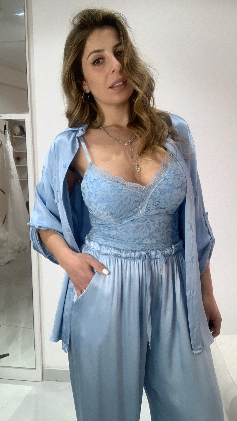 Pantalone a palazzo con coulisse