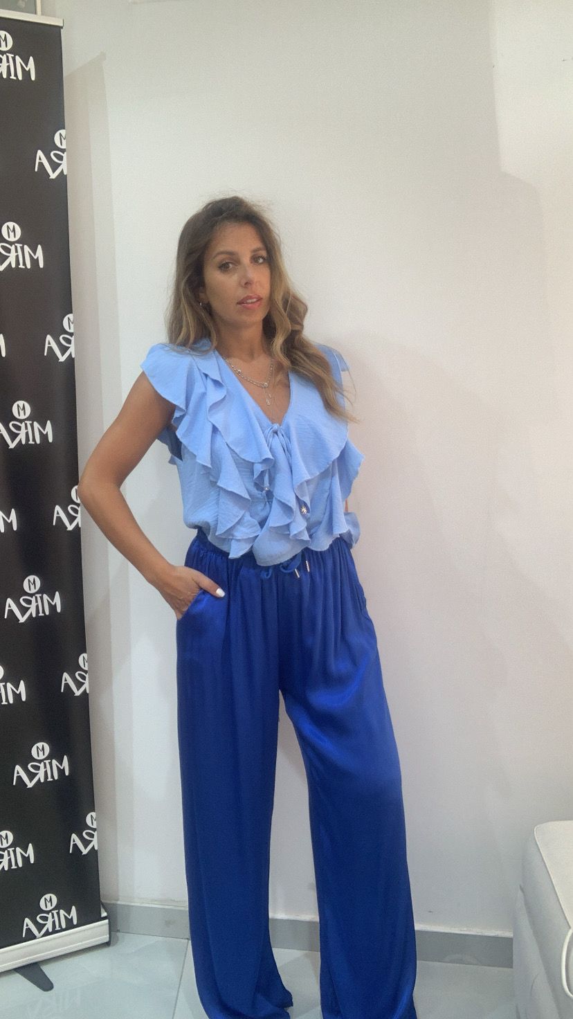 Pantalone a palazzo con coulisse