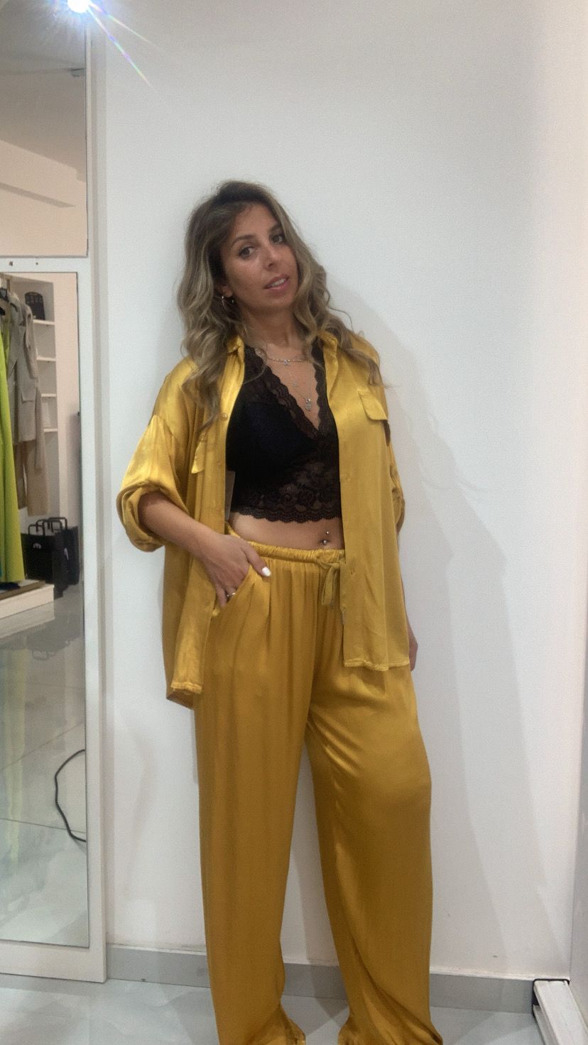 Pantalone a palazzo con coulisse