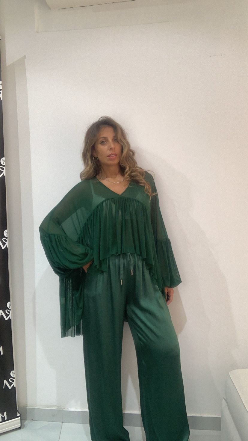 Pantalone a palazzo con coulisse