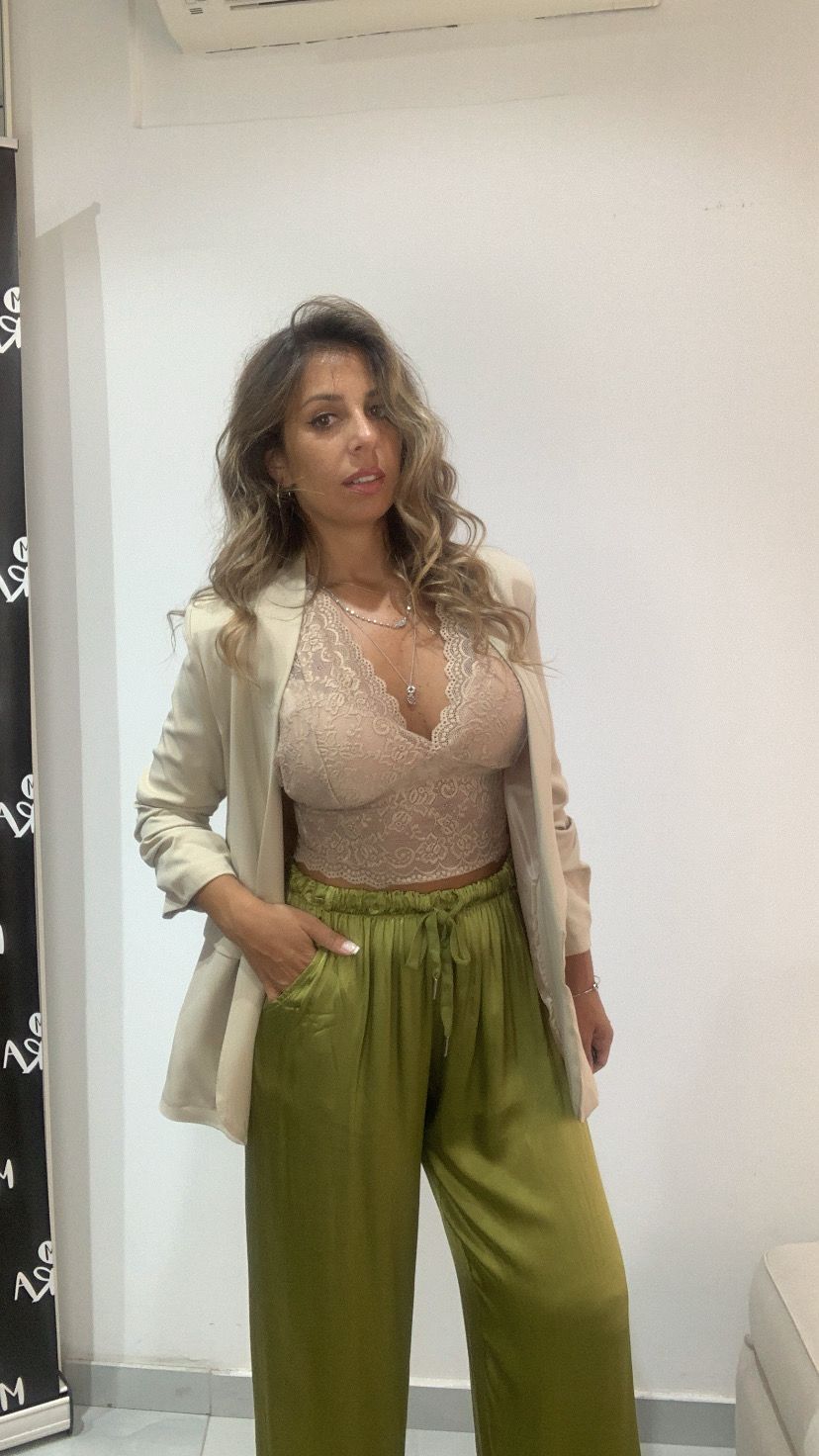Pantalone a palazzo con coulisse