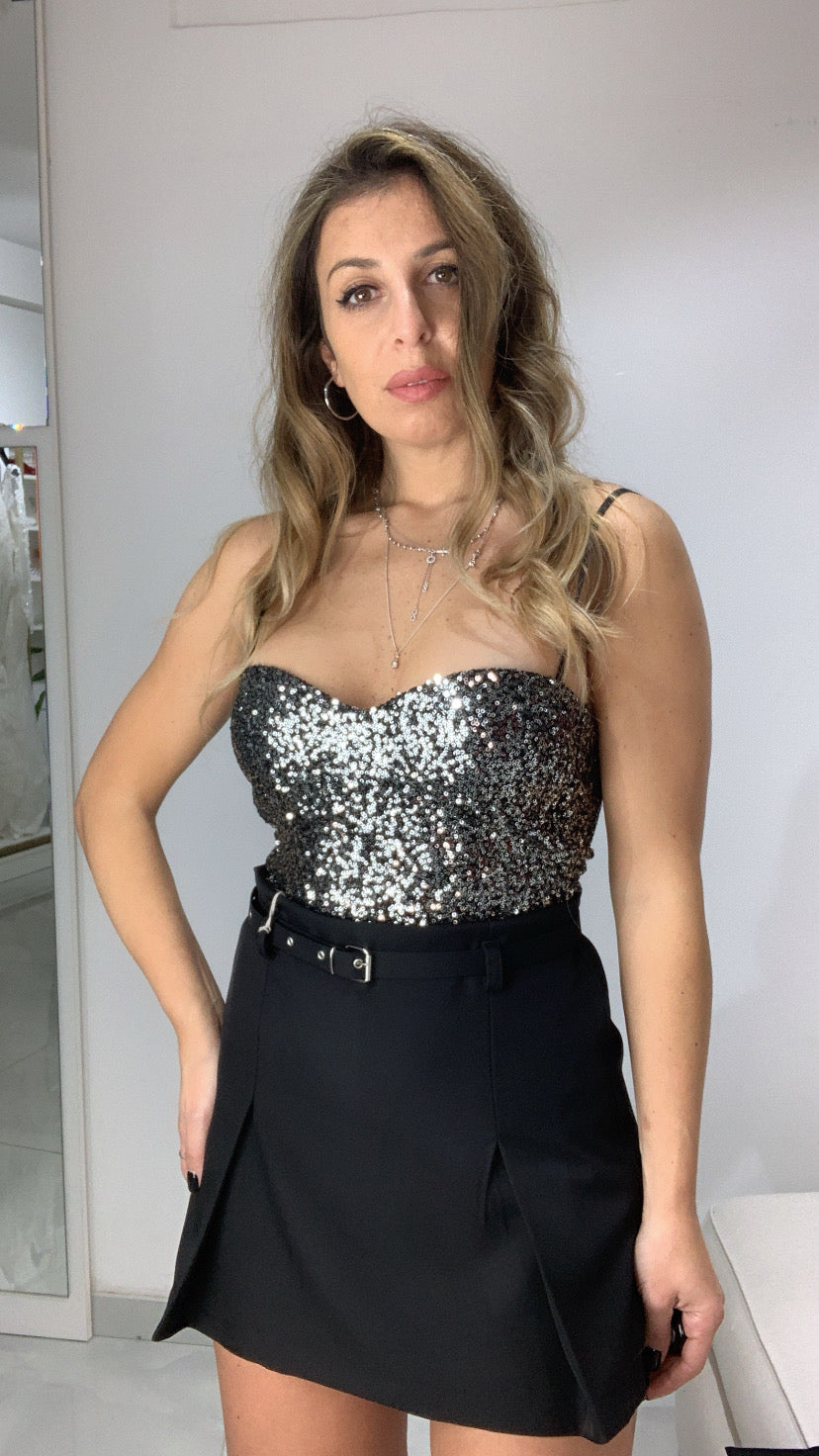 Top paillettes