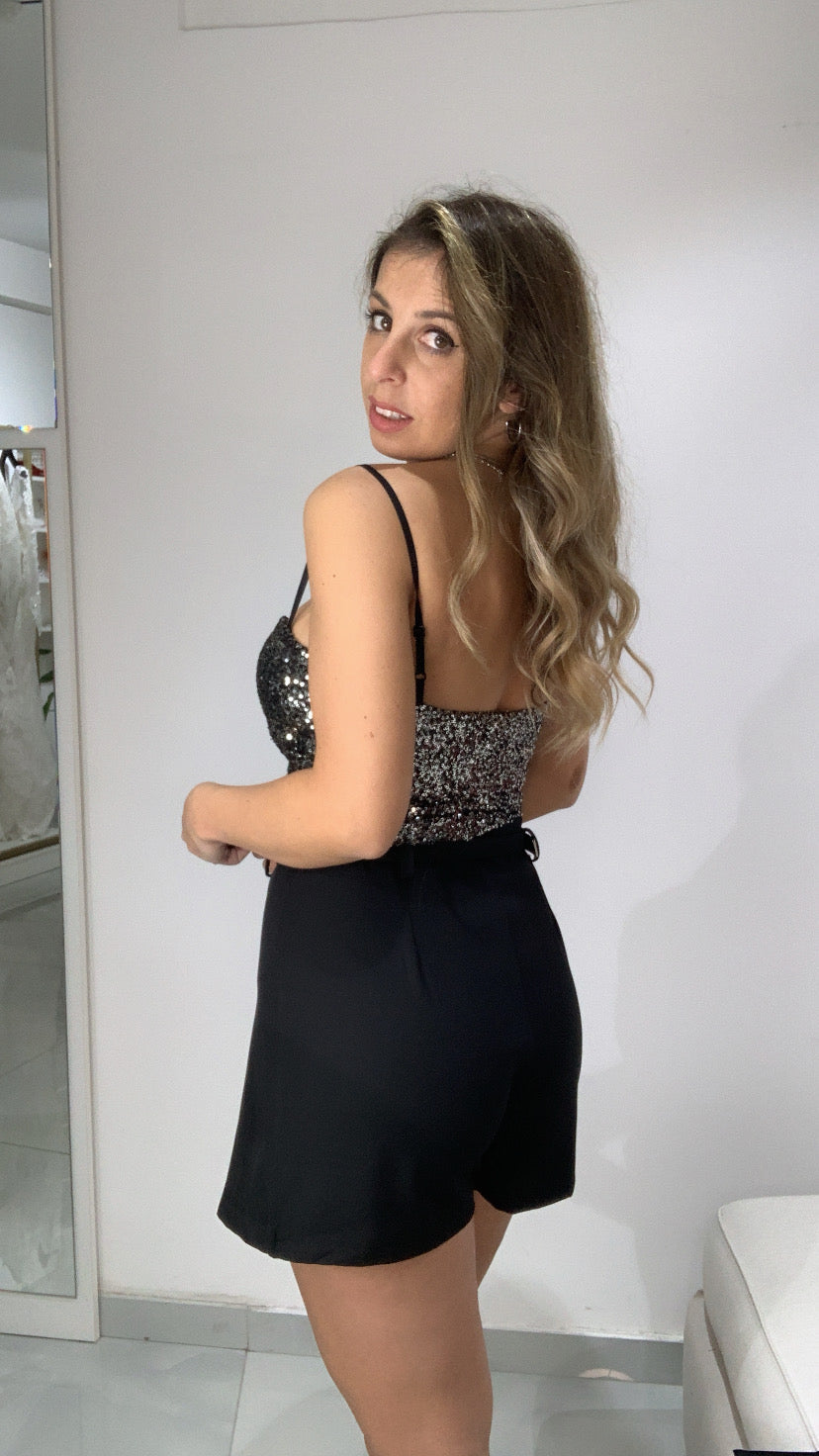 Top paillettes