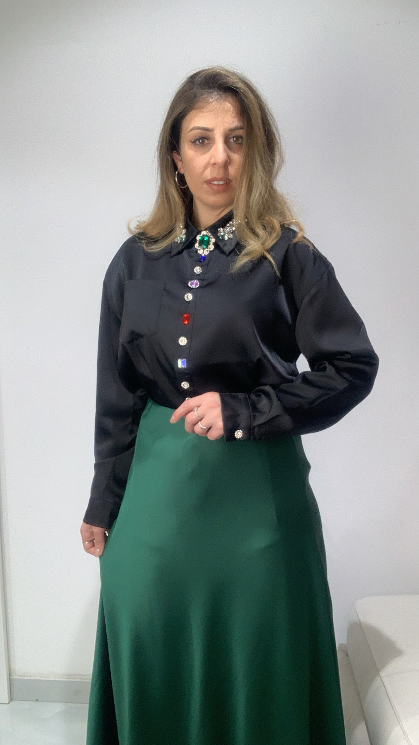 Camicia bottoni gioiello