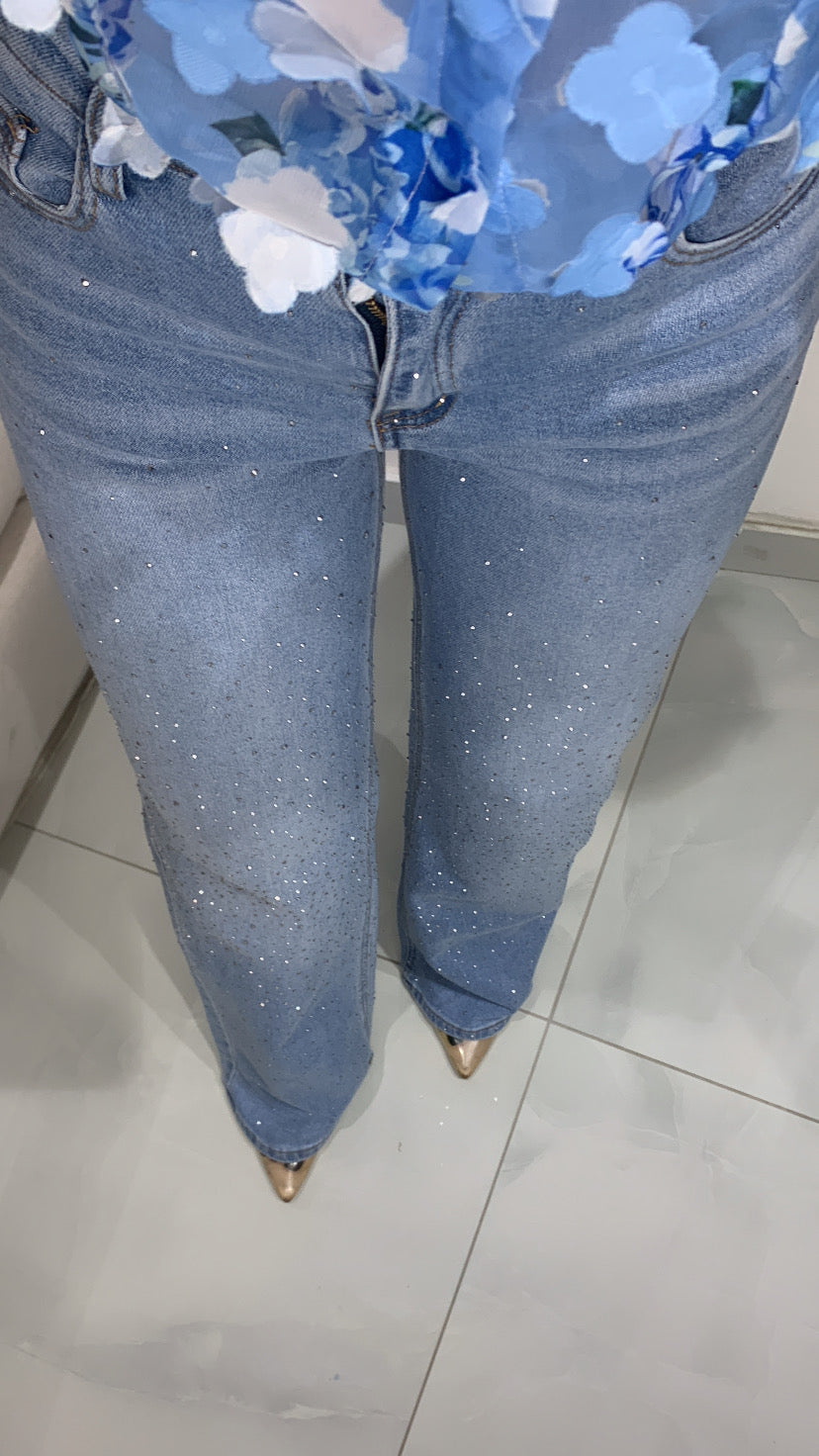 Jeans strass curvy