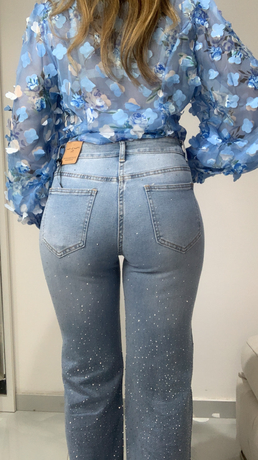 Jeans strass curvy