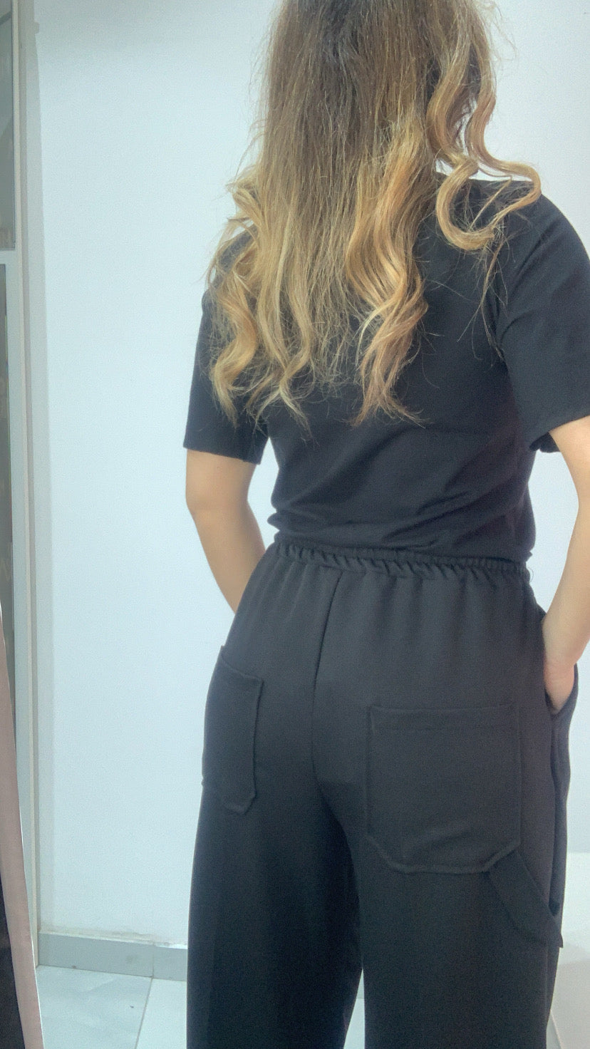 Pantalone a palazzo con tasconi