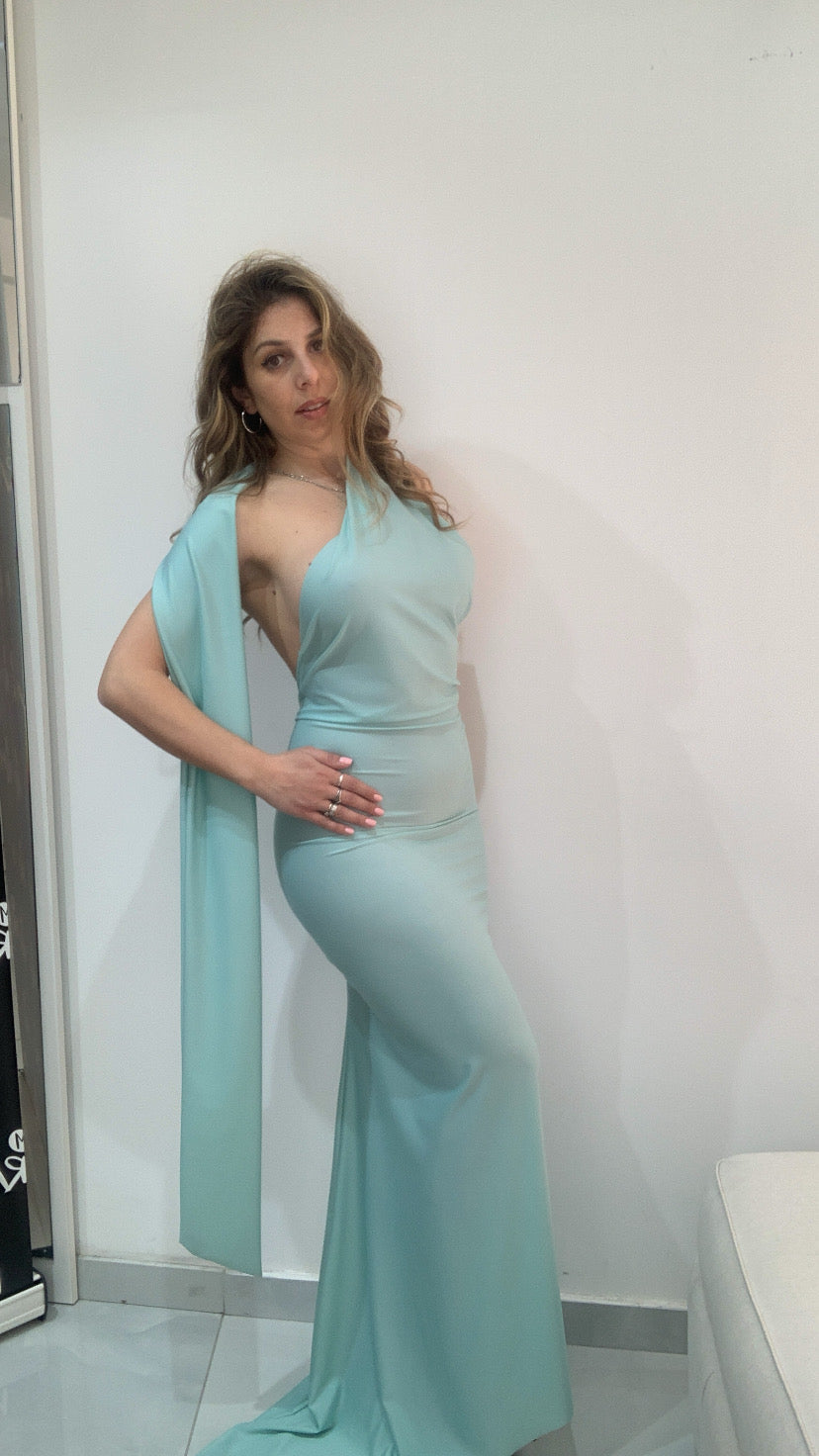 Abito a sirena schiena nude