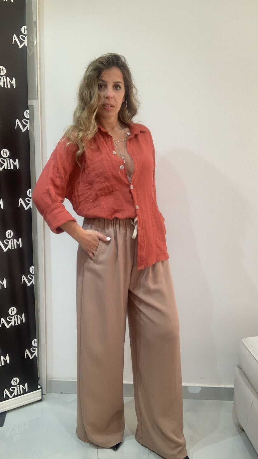 Pantalone a palazzo con coulisse