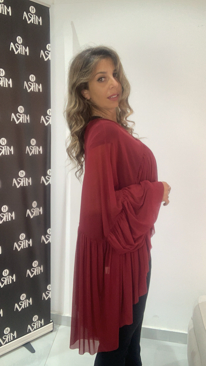 Blusa morbida in velo
