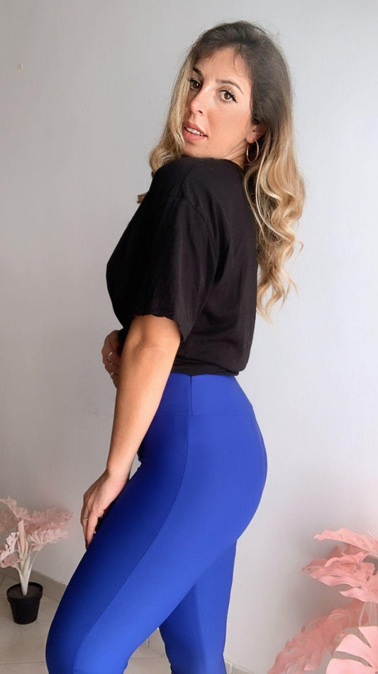 Leggings blu cobalto