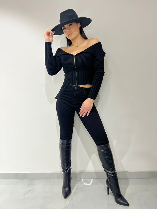 Pantalone nero skinny