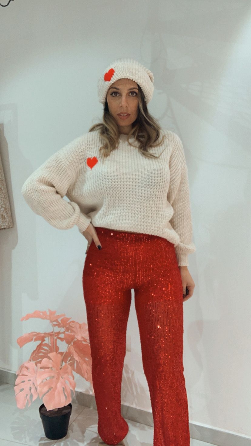 Pantalone paillettes