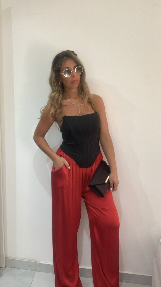 Pantalone a palazzo con coulisse