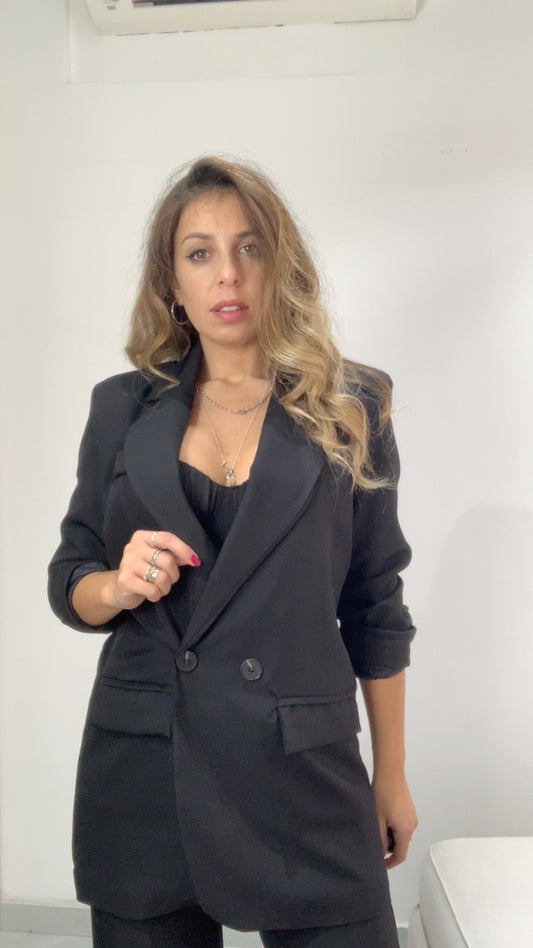 Tailleur over size doppio petto