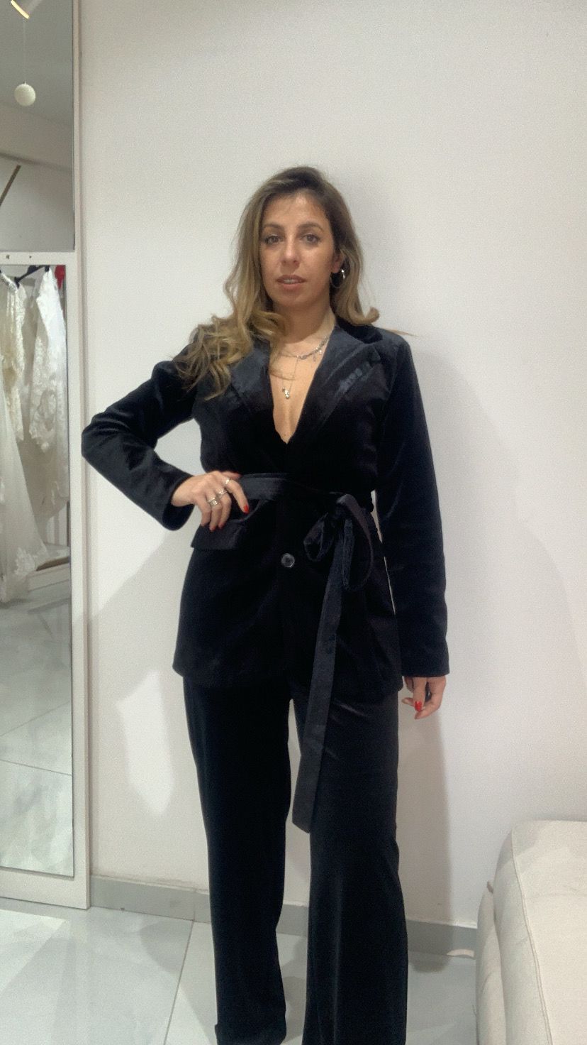 Tailleur 3 pezzi in velluto