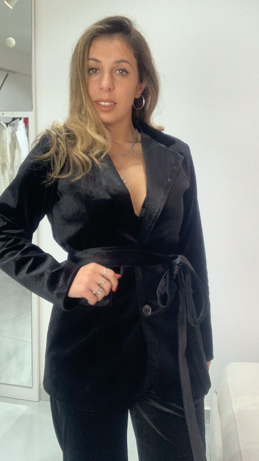 Tailleur 3 pezzi in velluto