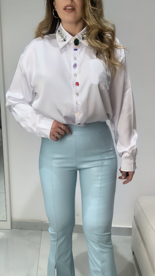 Camicia bottoni gioiello