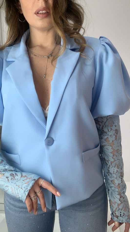 Blazer manica a sbuffo