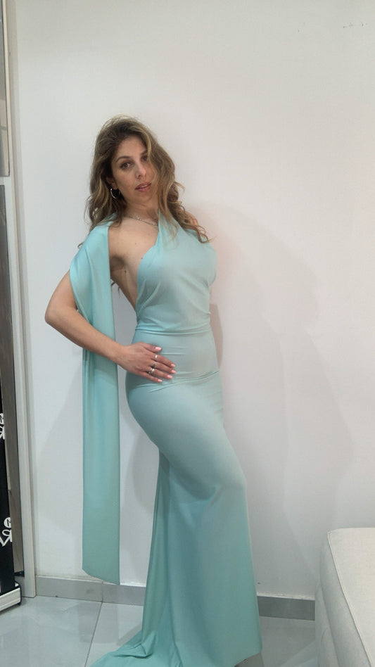 Abito a sirena schiena nude