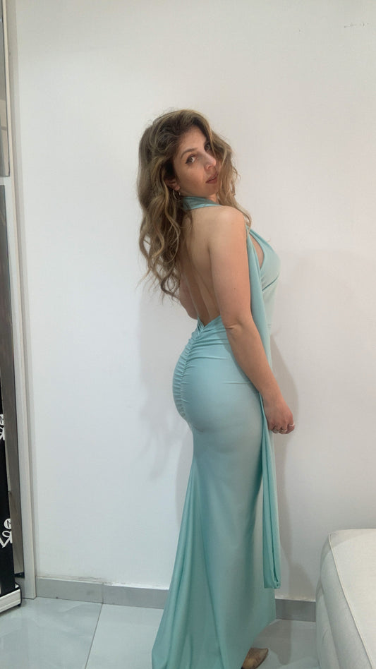 Abito a sirena schiena nude