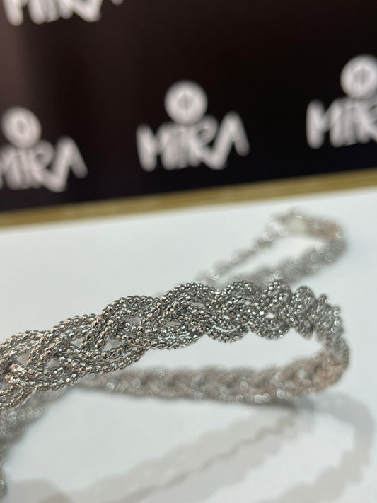 Cintura gioiello ad intreccio