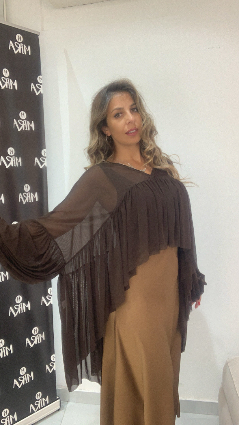 Gonna in satin con elastico