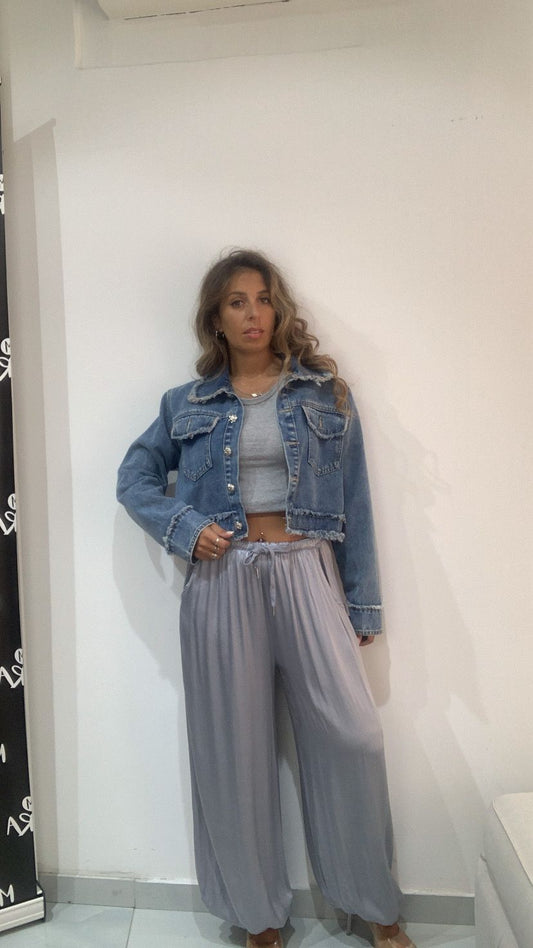 Pantalone a palazzo con elastico