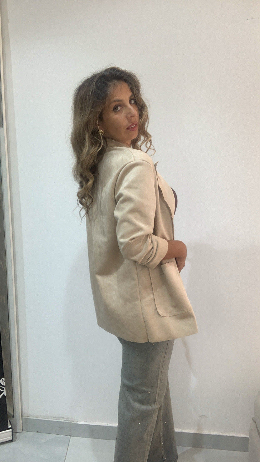 Giacca in camoscio