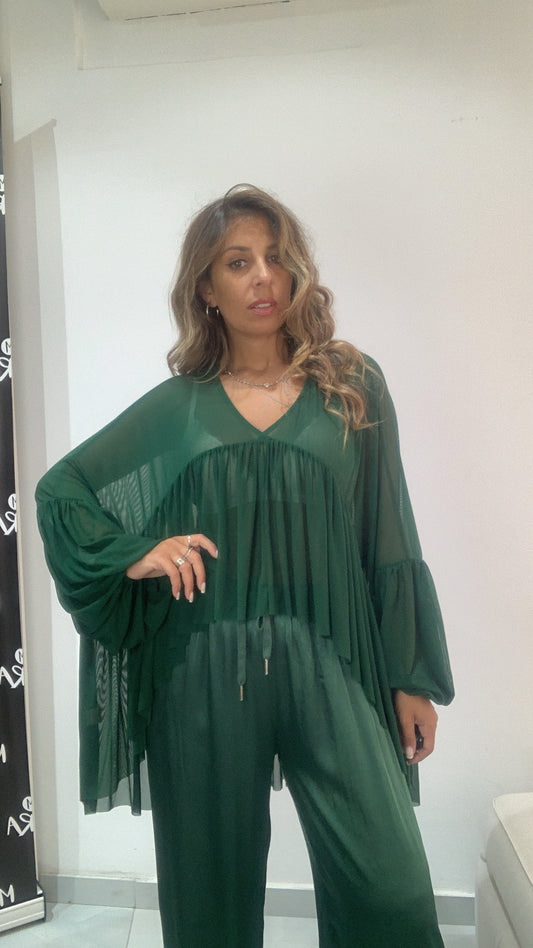 Blusa morbida in velo