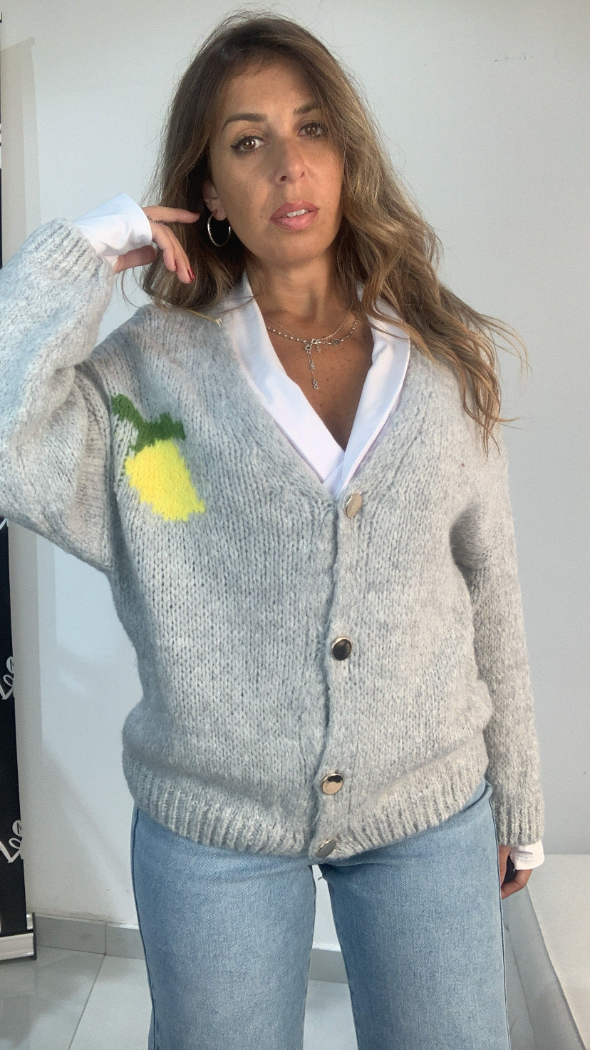 Cardigan limoni