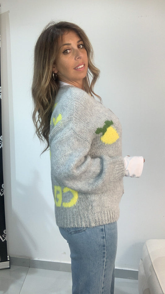 Cardigan limoni