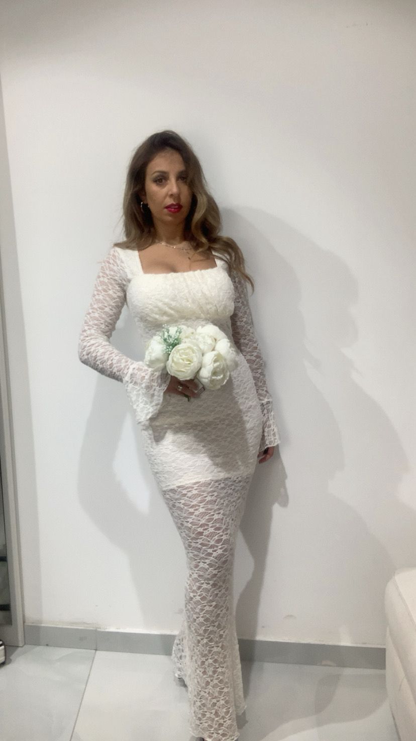 Abito a sirena in pizzo