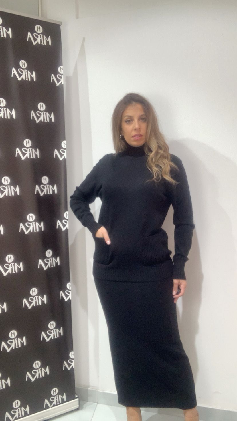 Coordinato caldo con gonna