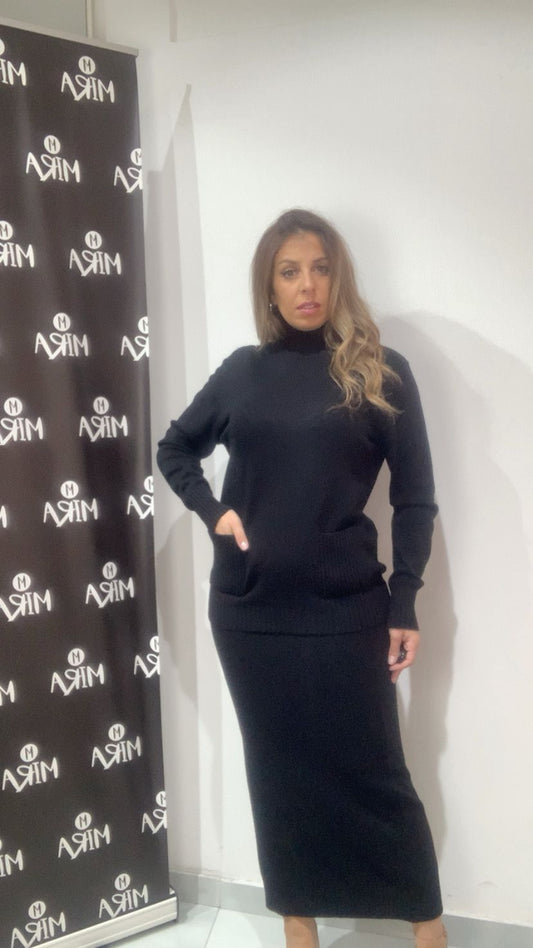 Coordinato caldo con gonna