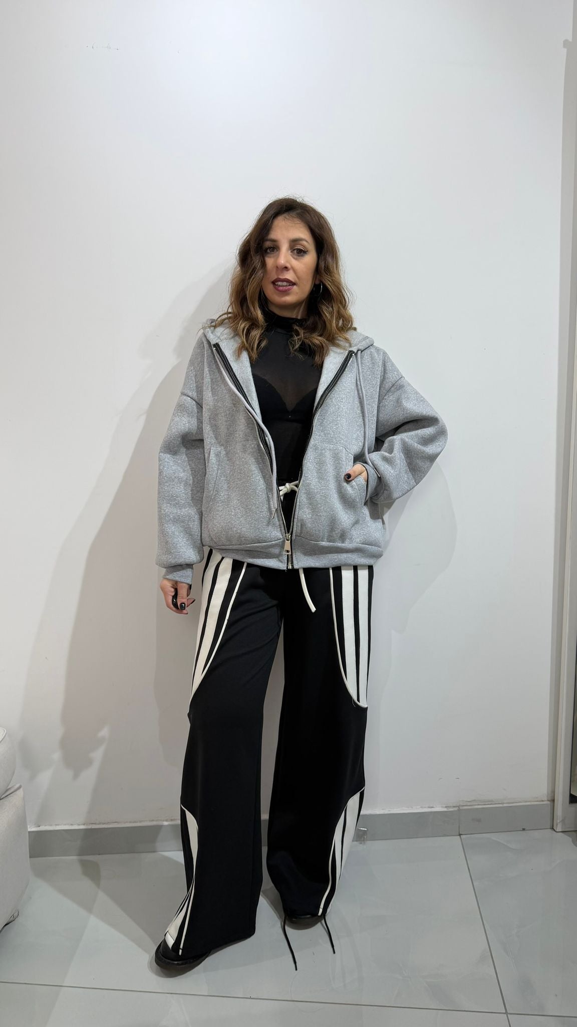 Pantalone tuta in viscosa