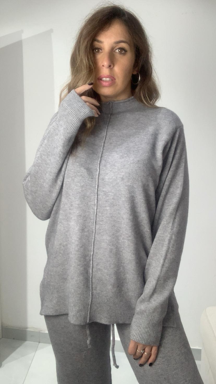 Coordinato in caldo cotone con pantalone