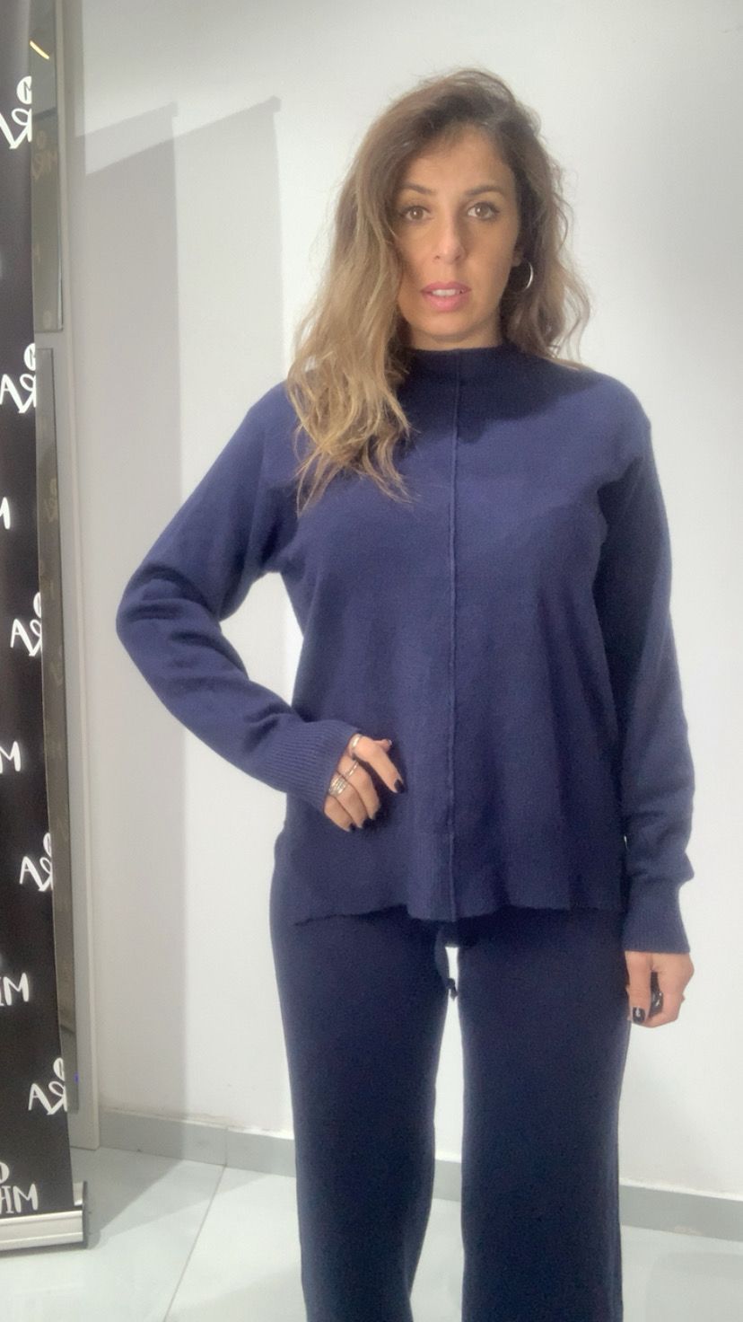 Coordinato in caldo cotone con pantalone