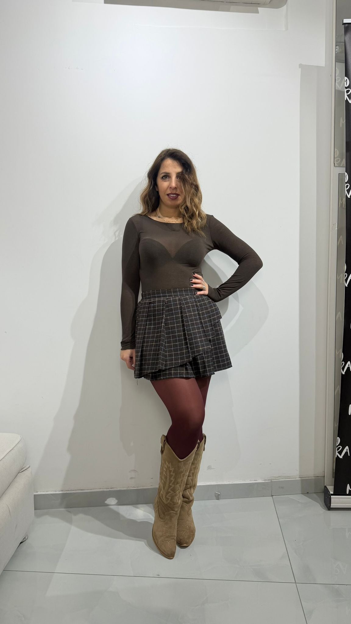 Body in cotone scollo a barca