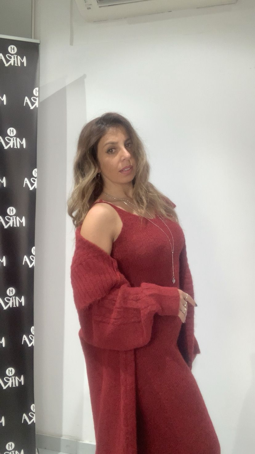 Abito con cardigan
