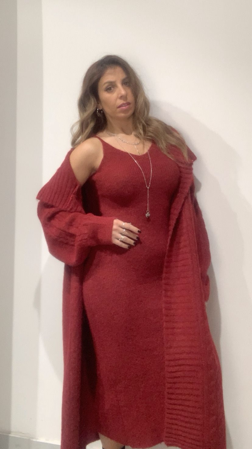 Abito con cardigan