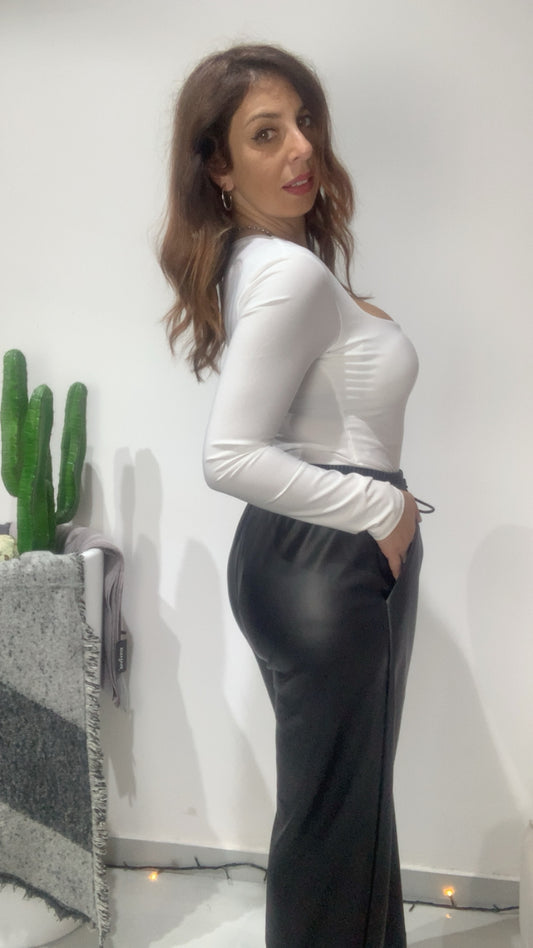 Body scollo quadrato con coppe