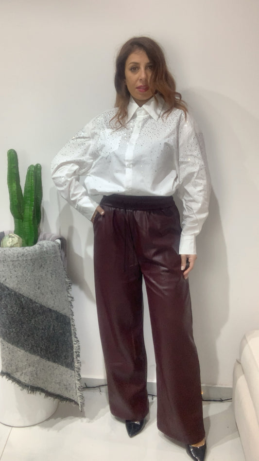 Camicia ricoperta di strass