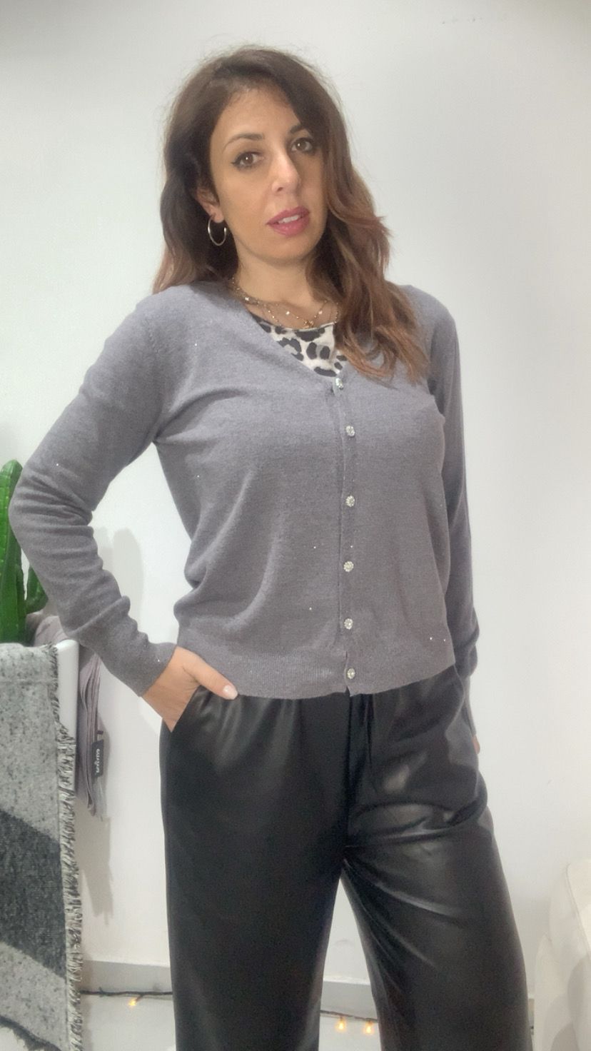 Cardigan strass