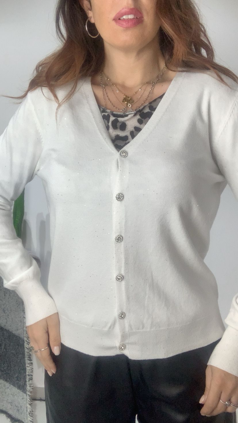 Cardigan strass