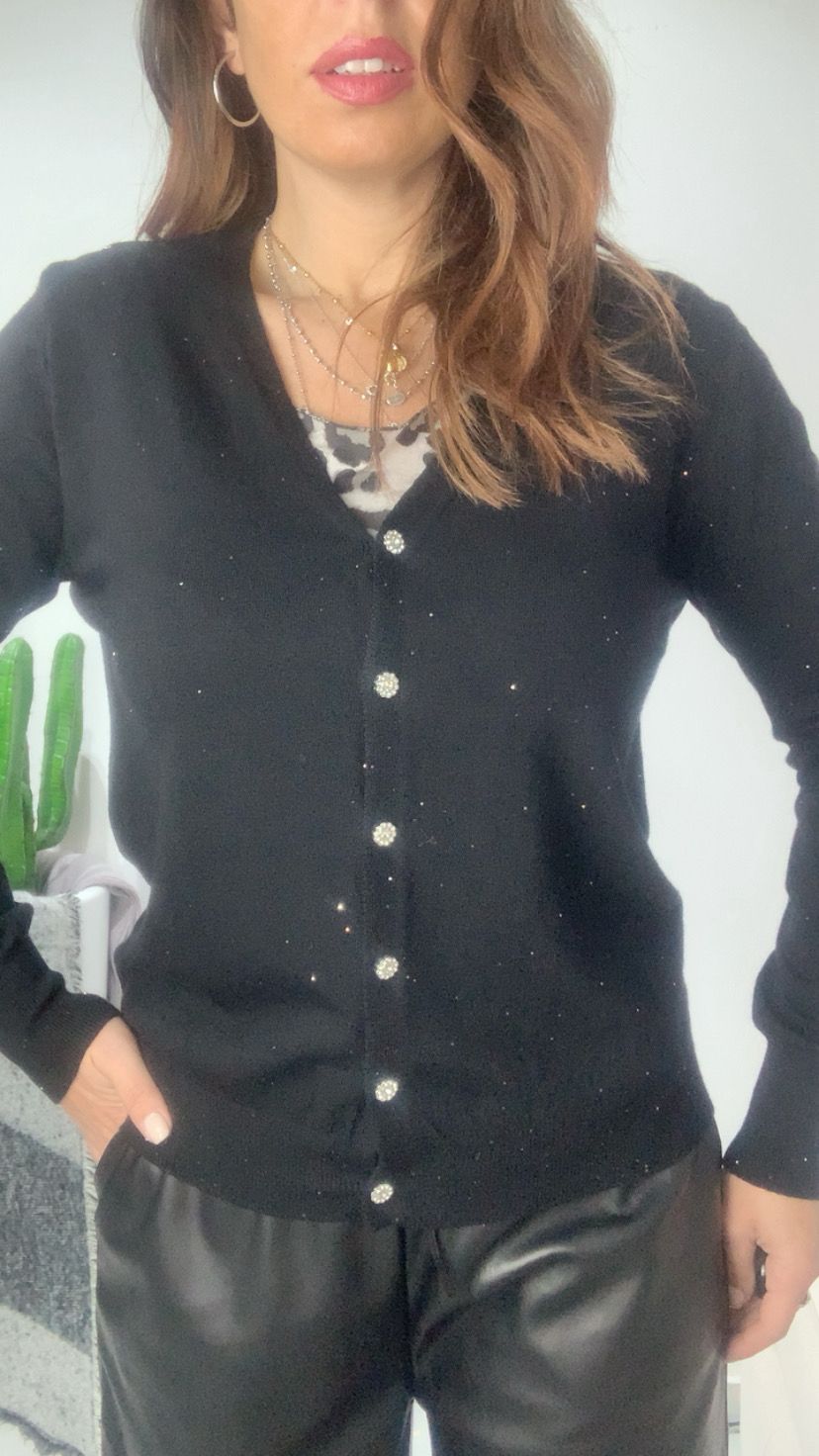 Cardigan strass