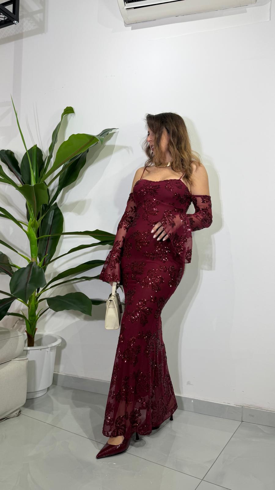 Abito a sirena con paillettes